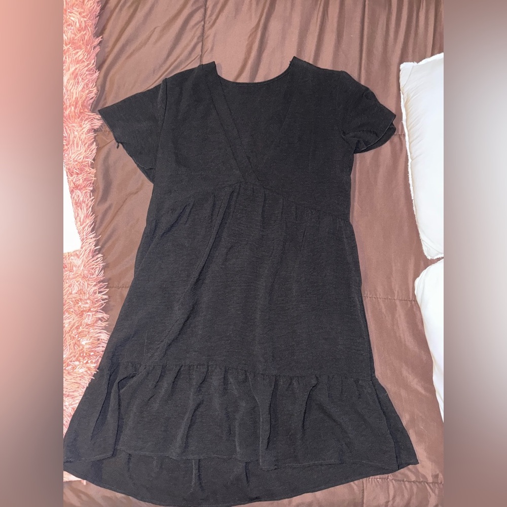 SHEIN Black Short Sleeve Dress
